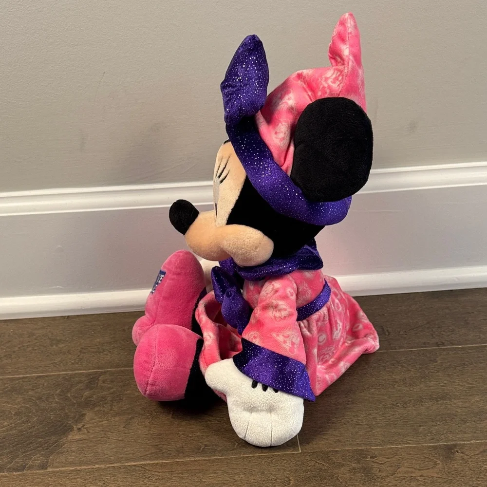 Disney Parks Minnie Mouse Believe in the Magic 2013 Plush Pink Purple Stuffie